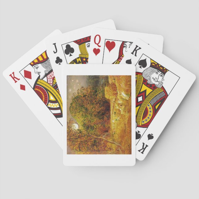 The Harvest Moon, 1833 (oil on paper laid on panel Playing Cards (Back)
