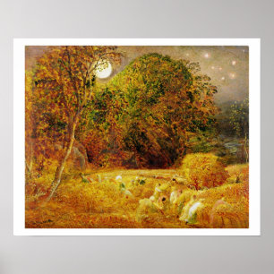 The Harvest Moon, 1833 (oil on paper laid on panel Poster