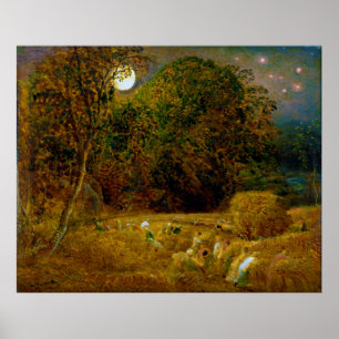 The Harvest Moon by Samuel Palmer (1833) Poster