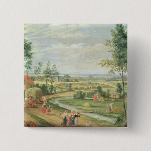 The Harvest, or Summer 15 Cm Square Badge