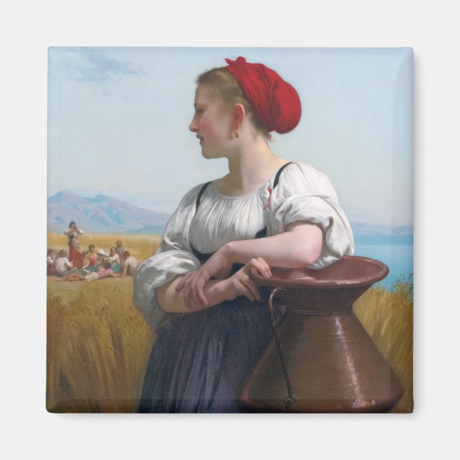 The Harvester, Bouguereau Magnet (Front)