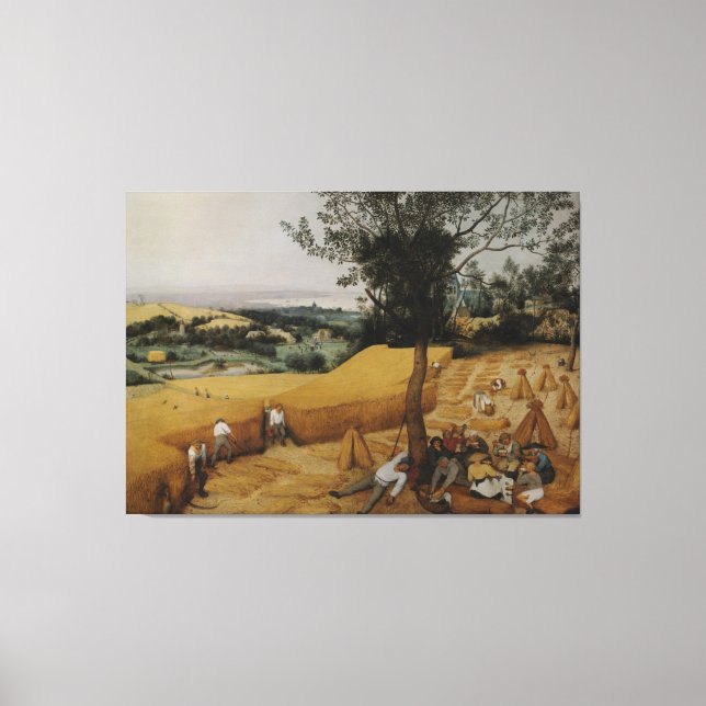 The Harvesters by Pieter Bruegel the Elder Canvas Print (Front)