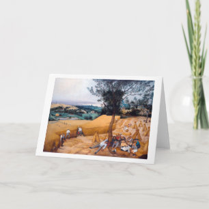 The Harvesters, Pieter Bruegel Card