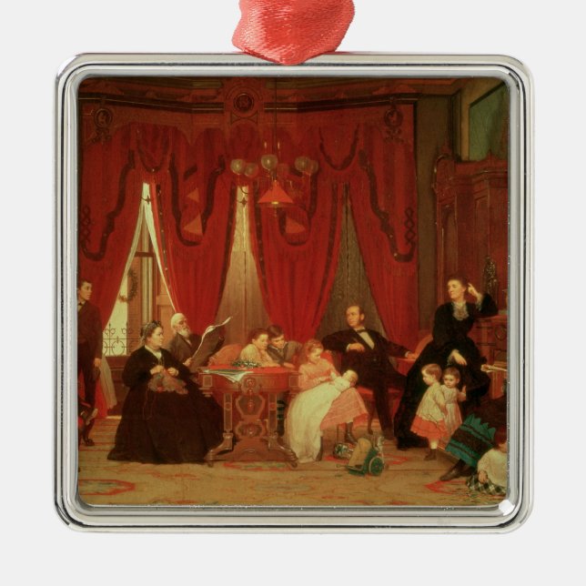 The Hatch Family, 1870-71 Metal Tree Decoration (Front)