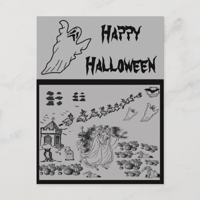 The Haunted Ceremony - Holiday Postcard (Front)