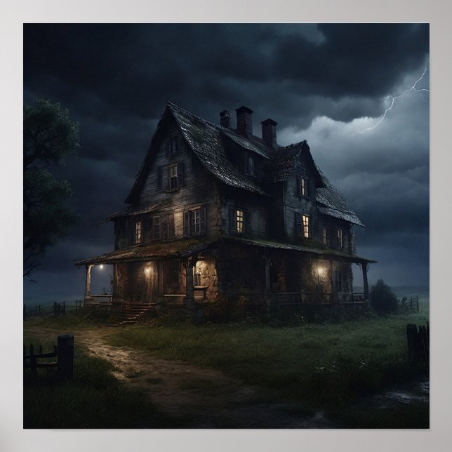 The Haunted Farmhouse Poster (Front)