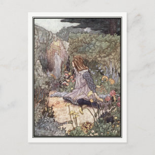 The Haunted Garden by Charles Robinson Postcard