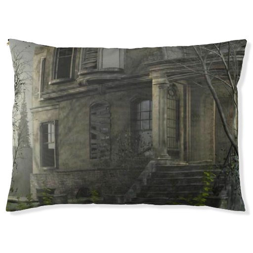 Image of the haunted house Pet Bed