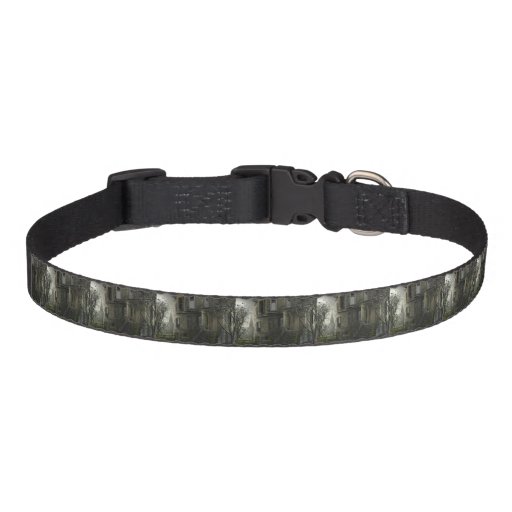 Image of the haunted house Pet Collar