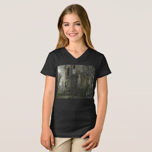 Image of the haunted house T-shirt