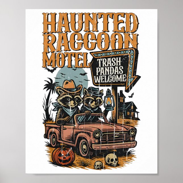 The Haunted Racoon Motel  Poster (Front)