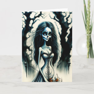 The Haunting Bride Halloween Holiday Card