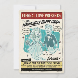 The Haunting Wedding Gazette Invitation