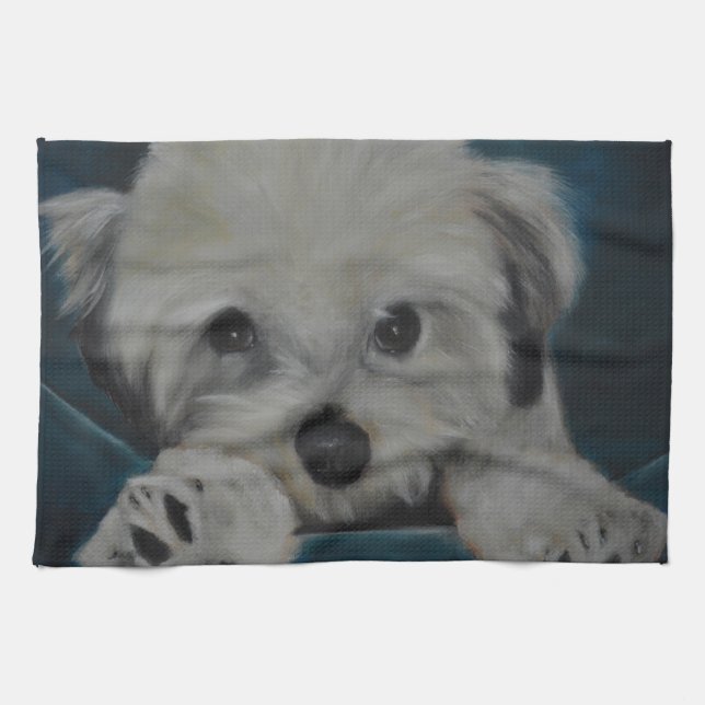 The Havanese Tea Towel (Horizontal)