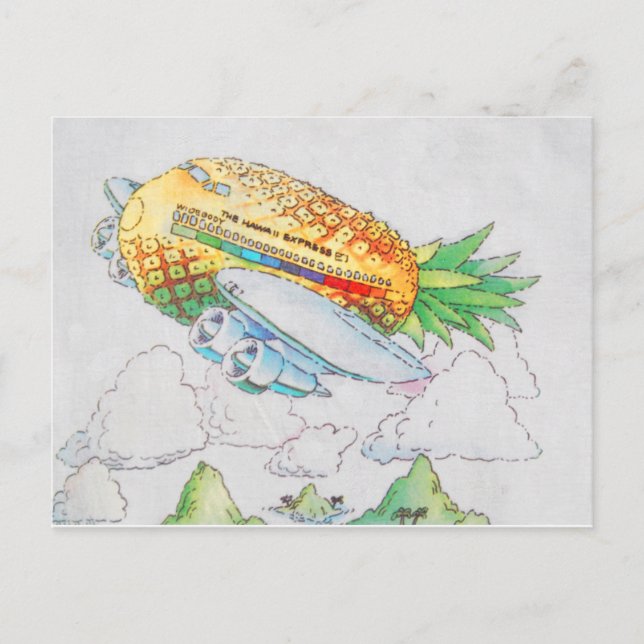 The Hawaii Express Airline Postcard (Front)