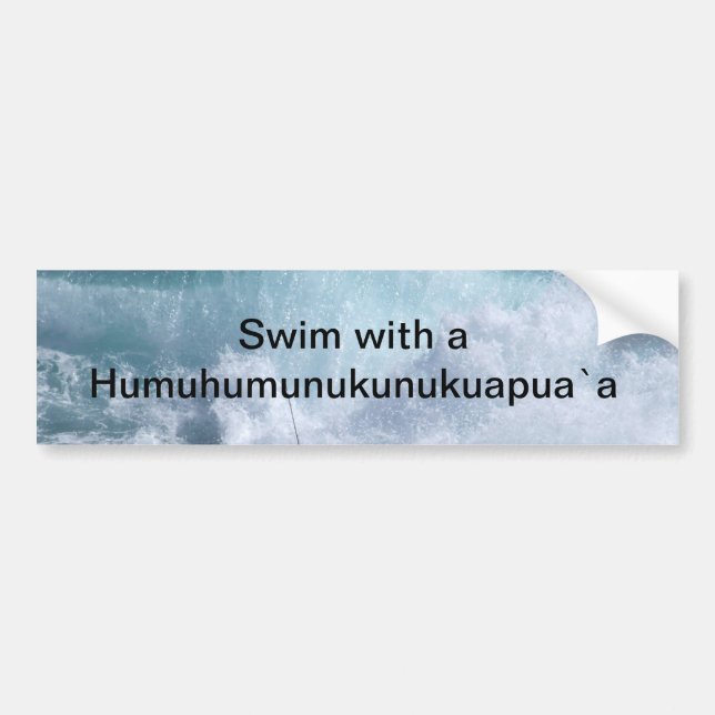 The Hawaii State Fish Bumper Sticker (Front)
