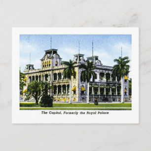 The Hawaiin Capitol, Formerly the Royal Palace Postcard