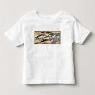 The Hawks in the Pines, 6 panel folding screen Toddler T-Shirt