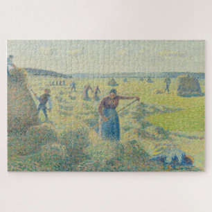 The Hay Harvest, Éragny by Camille Pissarro Jigsaw Puzzle