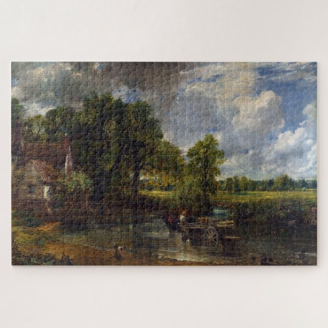 The Hay Wain (1821) by John Constable Jigsaw Puzzle (Horizontal)