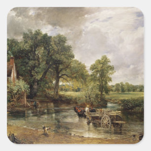 The Hay Wain, 1821 Square Sticker
