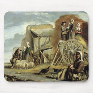 The Haycart, or Return from Haymaking, 1641 Mouse Mat