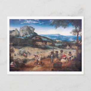The Haymaking, Pieter Bruegel Postcard