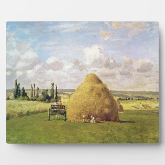The haystack, Pontoise, 1873 Plaque (Front)
