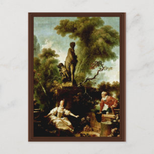 The Head" By Fragonard Jean-Honoré (Best Quality) Postcard