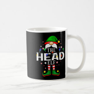 The Head Elf Christmas Family Pajama Party  Coffee Mug