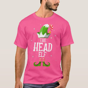 The Head Elf Family Matching Group Christmas   T-Shirt