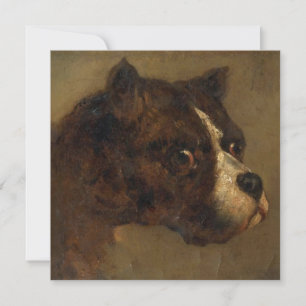 The Head of a Bulldog Card