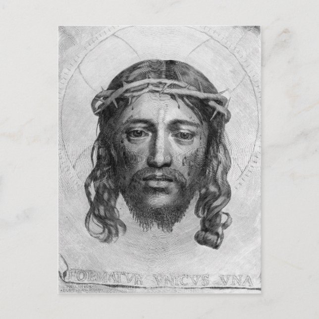 The Head of Christ, 1735 Postcard (Front)
