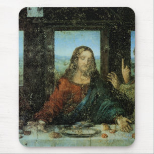 The Head of Christ by Leonardo Da Vinci Mouse Mat