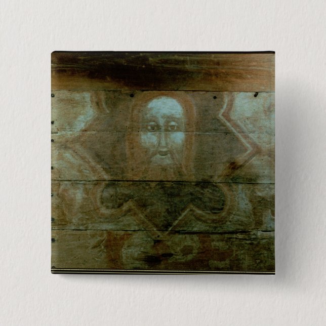 The Head of Christ, c.1280 15 Cm Square Badge (Front)