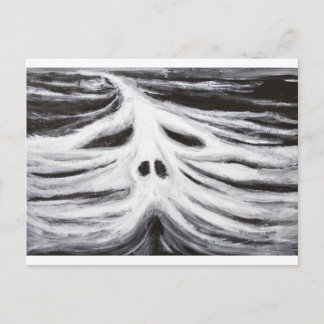 The Head of Leviathan (black and white surrealism) Postcard