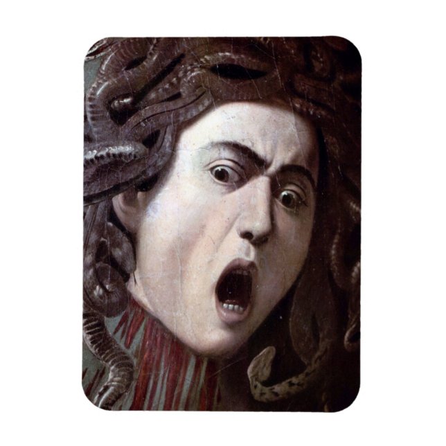 The Head of The Medusa by Michelangelo Caravaggio Magnet (Vertical)