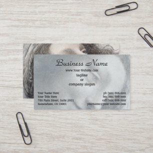 The Head of the Virgin by Leonardo da Vinci Business Card