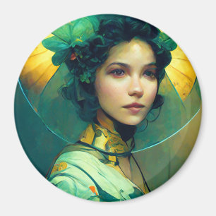 The Headdress Fantasy Sci-Fi Magnet