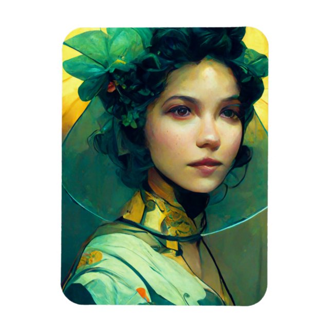 The Headdress Fantasy Sci-Fi Magnet (Vertical)