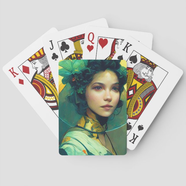 The Headdress Fantasy Sci-Fi Playing Cards (Back)