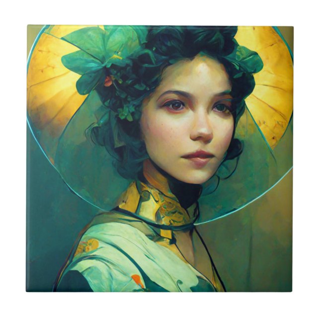 The Headdress Fantasy Sci-Fi Tile (Front)