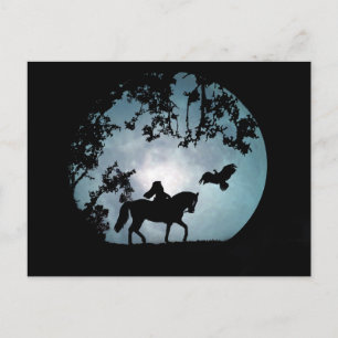 The Headless Horseman Halloween Postcard