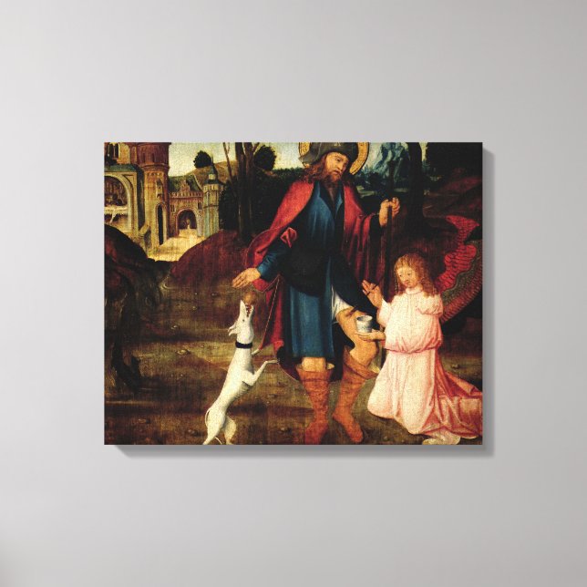The Healing of Saint Roch Canvas Print (Front)