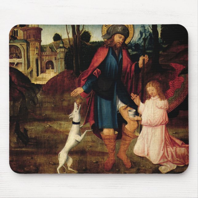 The Healing of Saint Roch Mouse Mat (Front)