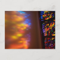 The Healing Window Stained Glass Church Postcard