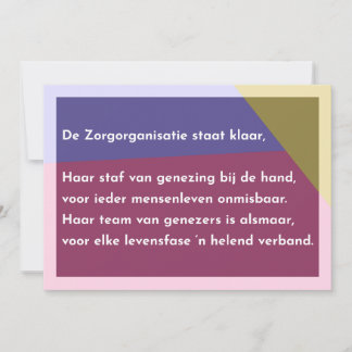 The Healthcare Organization is ready Thank You Card