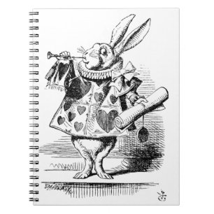 The Hearld -  Rabbit, Alice's AdveWonderland  1865 Notebook