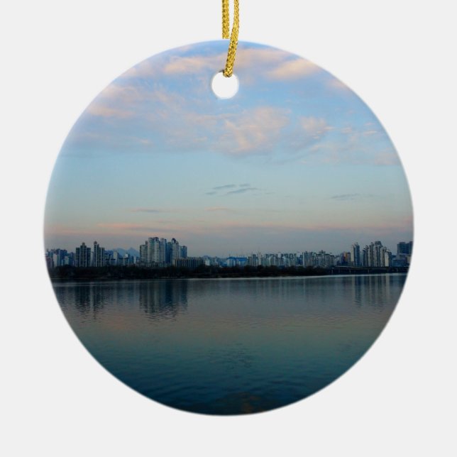 The Heart and Soul of Seoul Ceramic Tree Decoration (Front)