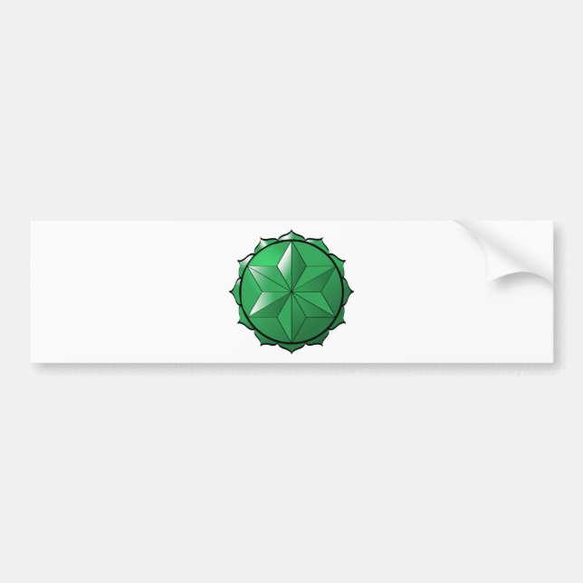 The Heart Chakra Bumper Sticker (Front)